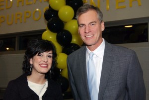 Rachel with Governor Parkinson. Rachel with Governor Parkinson.