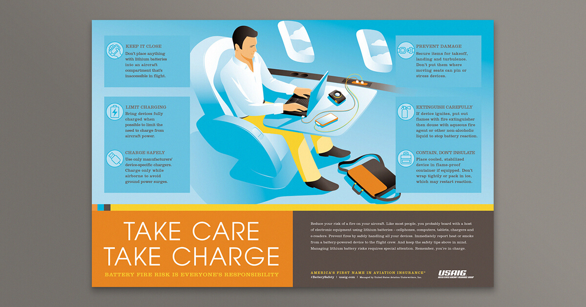 insurance branding safety poster for pilots